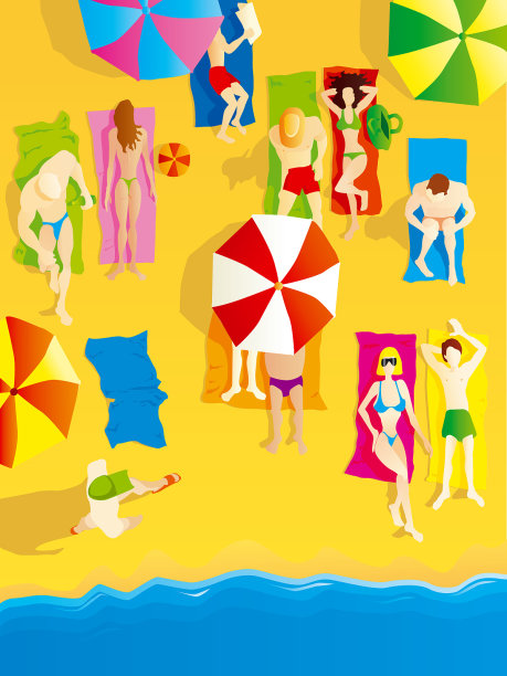 海滩场景素材图片