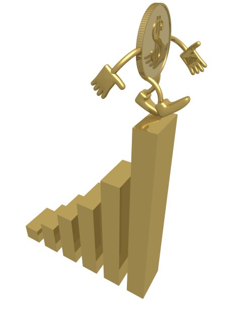 增长图。3 d图像。图片下载