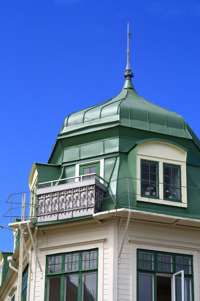 传统瑞典住宅的一部分图片下载