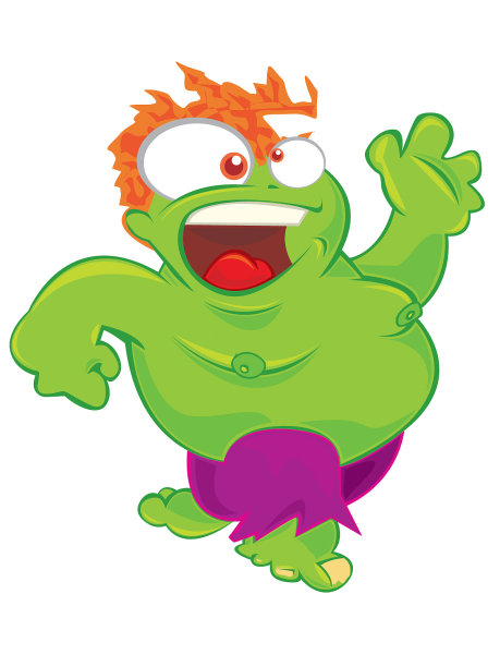 疯狂的绿色怪物图片下载