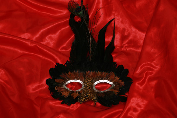 黑色的狂欢节面具图片下载