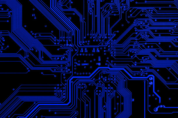蓝色电路板图片下载