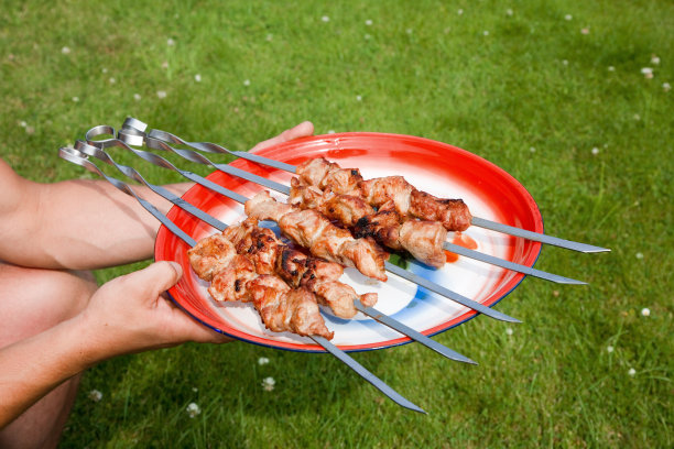 羊肉串。图片下载