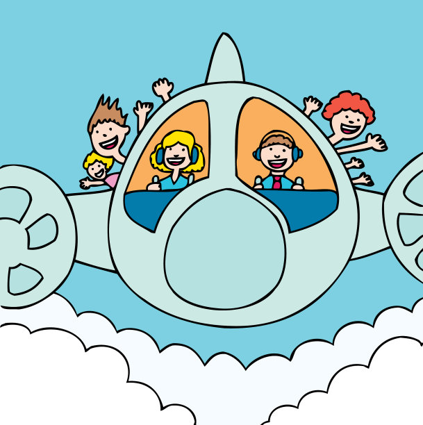 阳光下的飞机图片下载