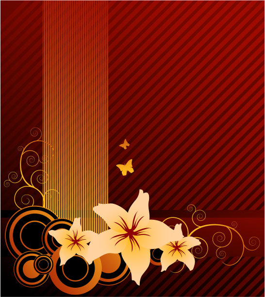 抽象的花朵背景图片下载