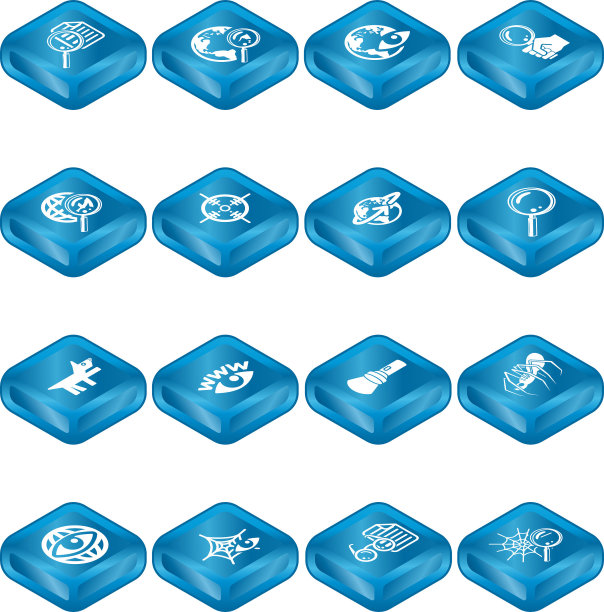 网页搜索图标系列设置图片下载