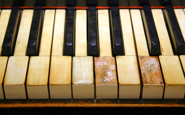 旧钢琴键图片下载