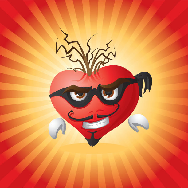 窃贼心吉祥物图片下载