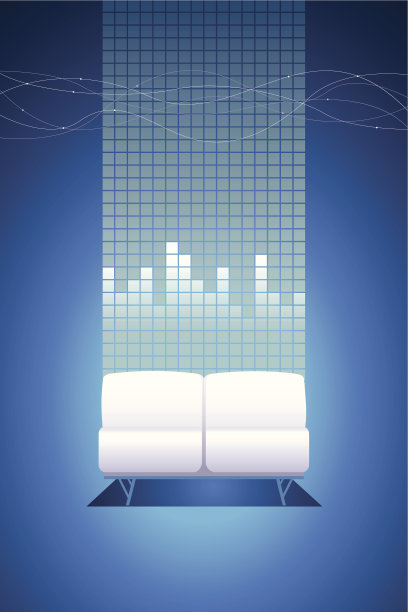 白色沙发和均衡器图片下载