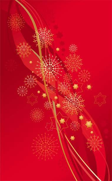 红色圣诞背景图片下载