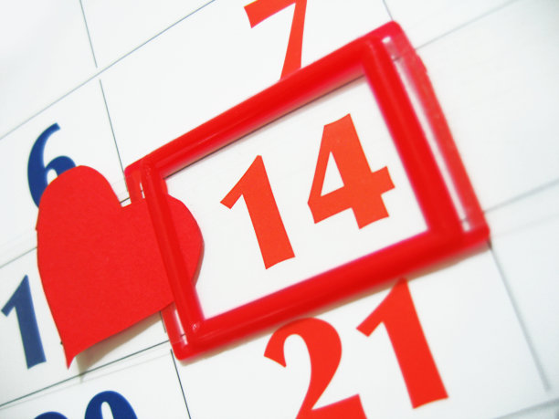 日历上的情人节图片下载