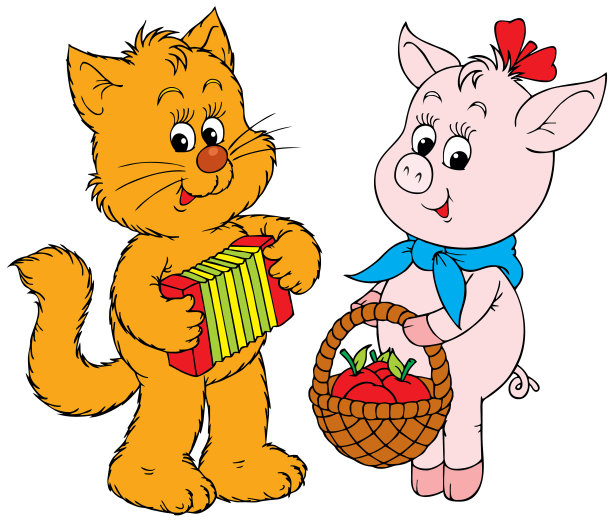 小猫,小猪图片下载