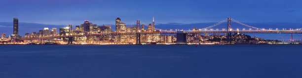 黄昏的旧金山全景图片下载