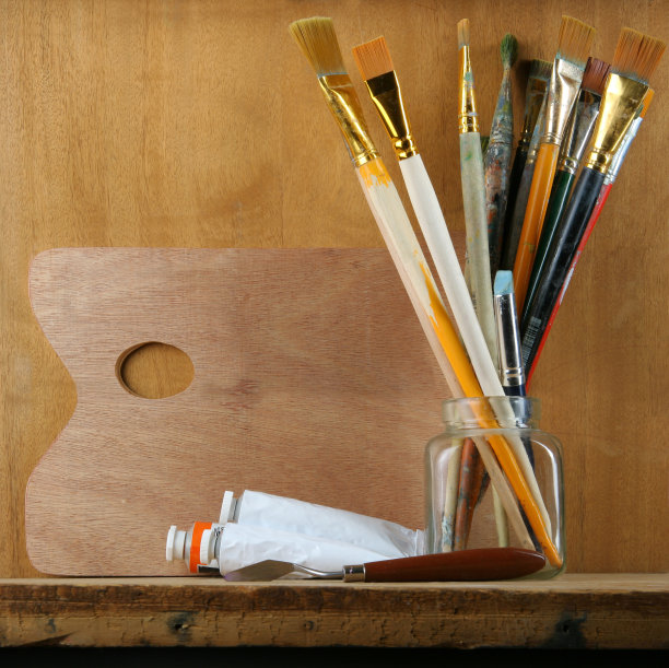 画笔和颜料图片下载