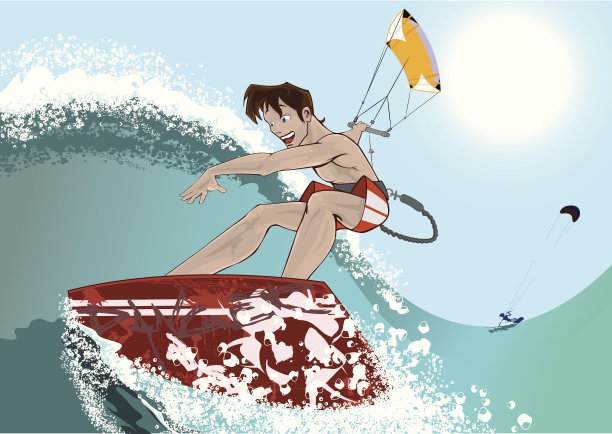 风筝冲浪者图片下载