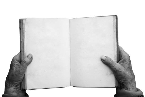孤立的空白的书图片下载