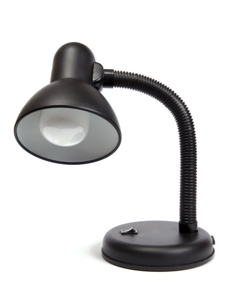 黑色台灯有角度，所以灯泡是朝外的图片下载