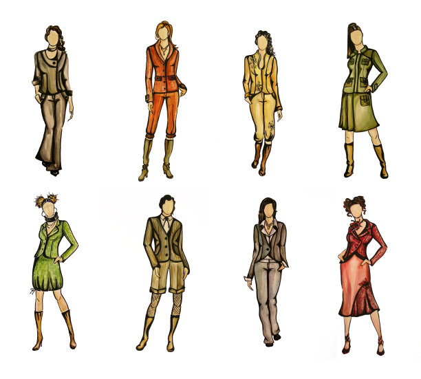 不同的时装模特图片下载