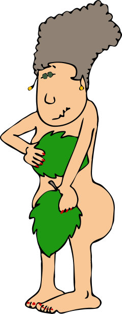 夏娃带着遮羞布图片下载