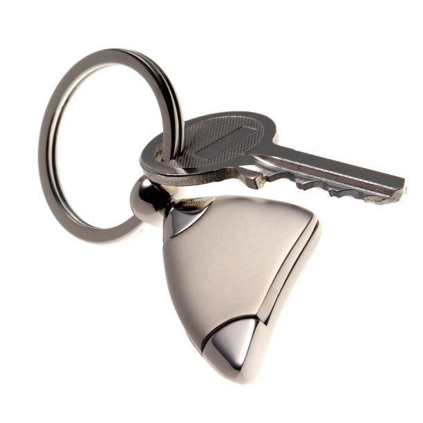 钥匙环隔离在白色背景上图片下载