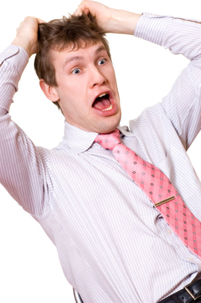 惊慌失措的商人图片下载