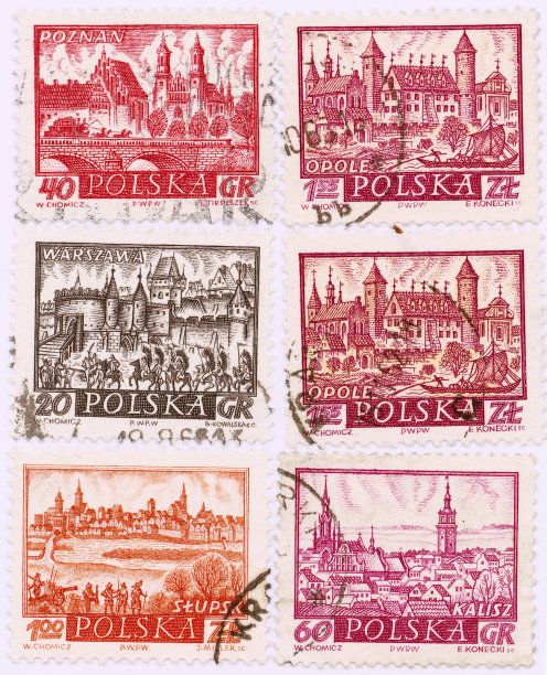波兰邮票集图片下载