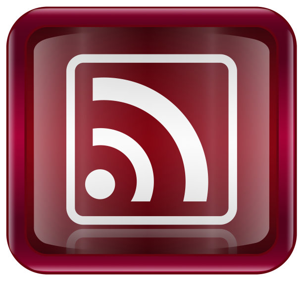 红色的WI-FI图标，白色背景孤立图片下载