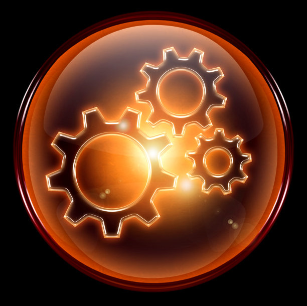 工具图标，孤立在黑色背景图片下载