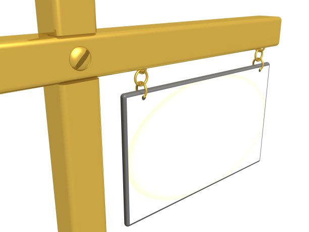 栏与空海报。3 d图像。图片下载