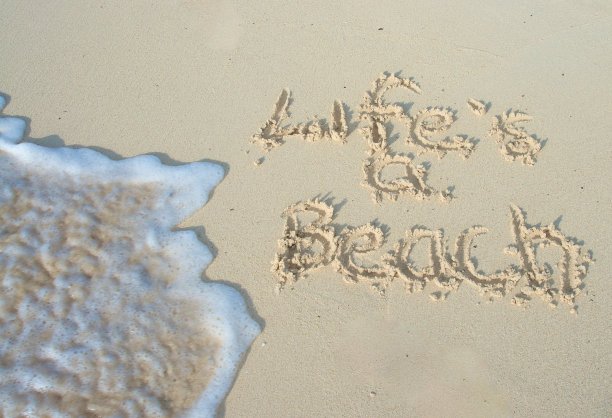 生活是一个海滩图片下载