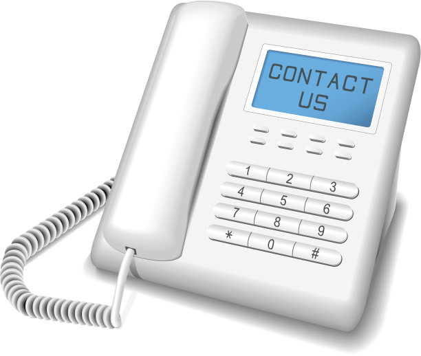 现代的白色电话。图片下载