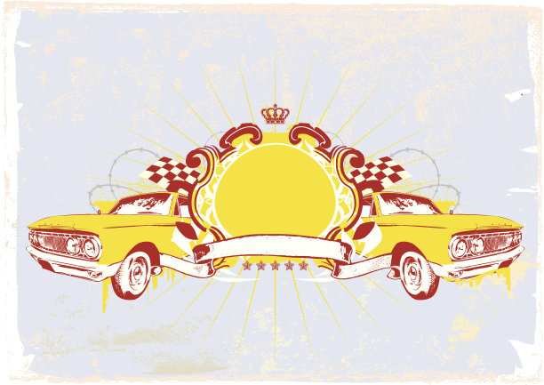 两个复古的车图片下载