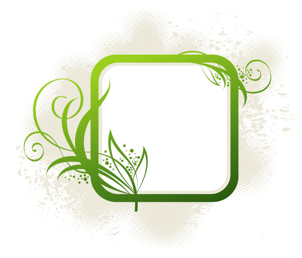 带有花卉元素的框架图片下载