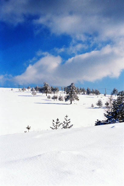 冬天Montain场景图片下载