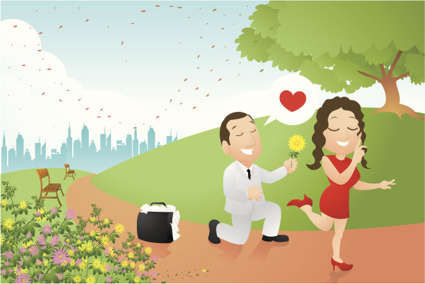 可爱的一对图片下载