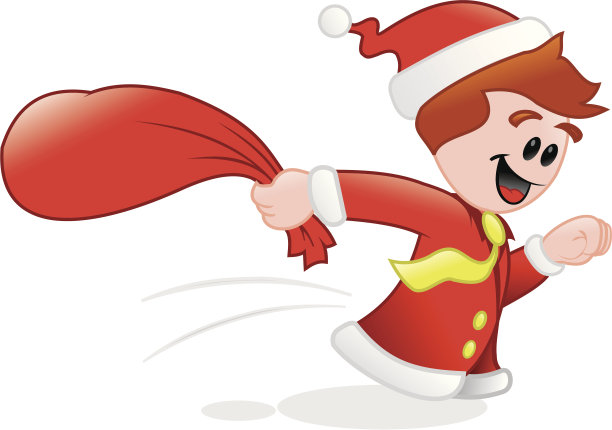 圣诞节——带着礼物跑!图片下载