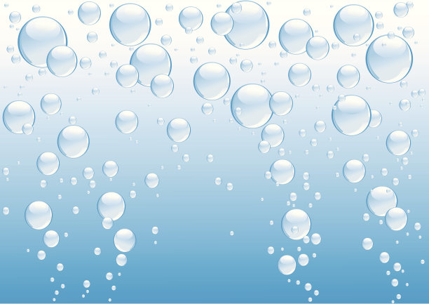 蓝色的泡沫图片下载