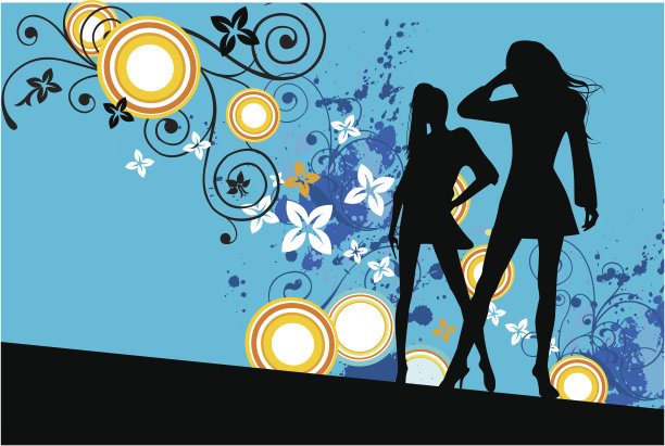 跳舞的年轻女性图片下载