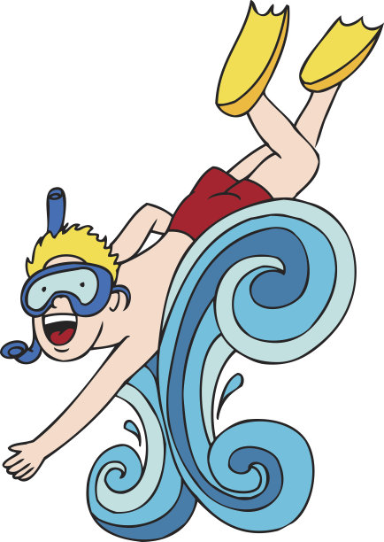 男孩Snorkler图片下载