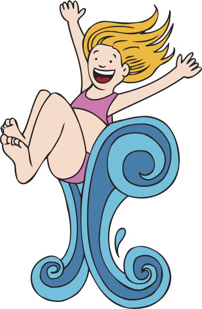 女孩飞溅图片下载