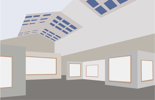 艺术画廊向量图片下载