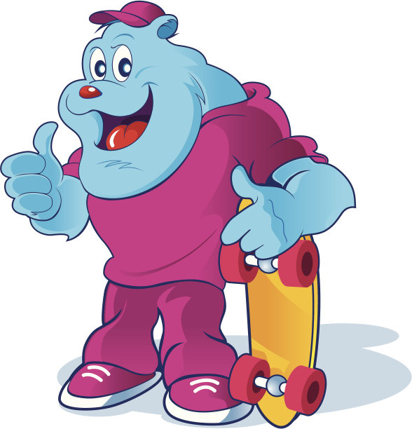 蓝狗滑冰图片下载