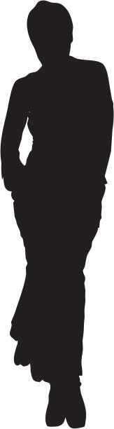 性感的女人在姿势剪影图片下载