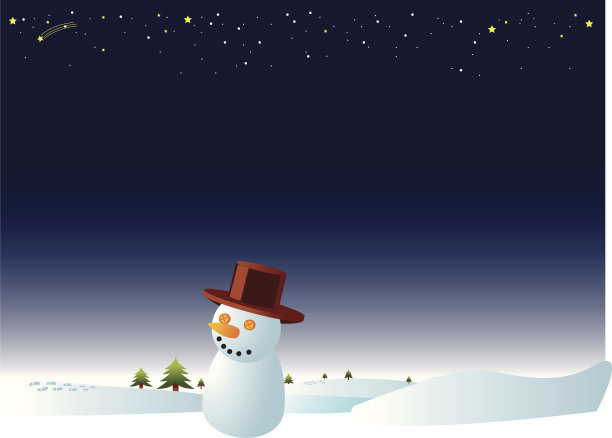 冬天的晚上图片下载