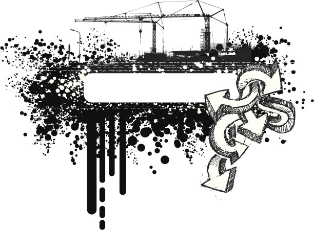 枯燥乏味的城市旗帜图片下载