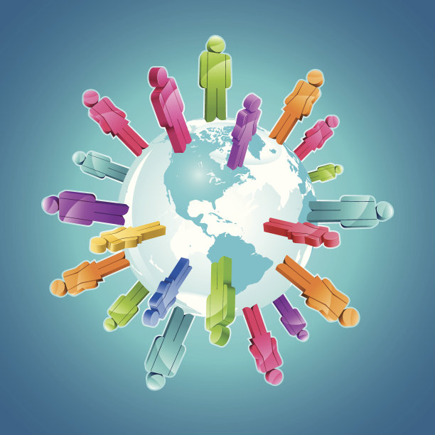 全球社区。素材图片