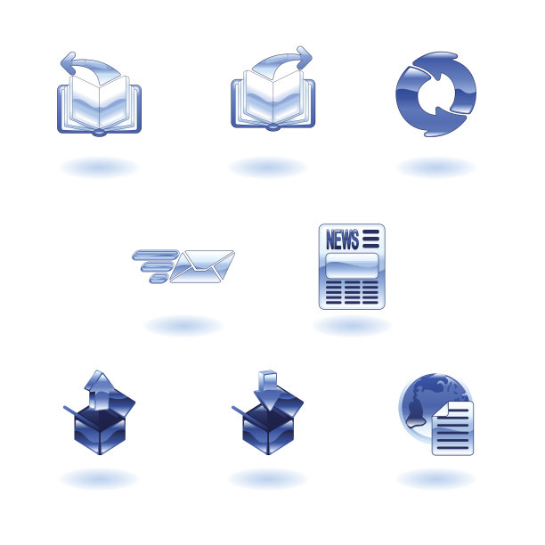 闪亮的互联网浏览器图标集图片下载