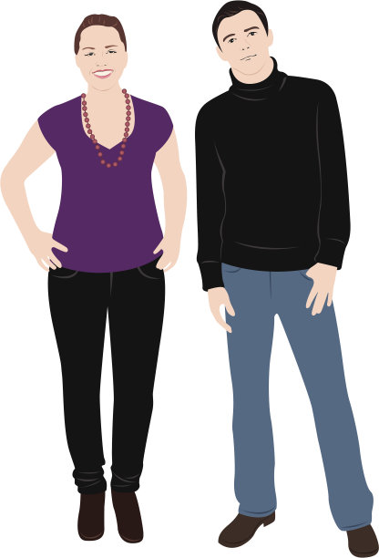 向量的身体两图片下载