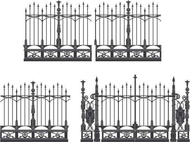 门和栅栏图片下载