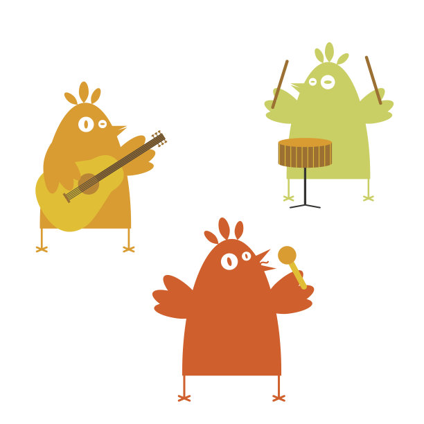 鸟类的乐队图片下载